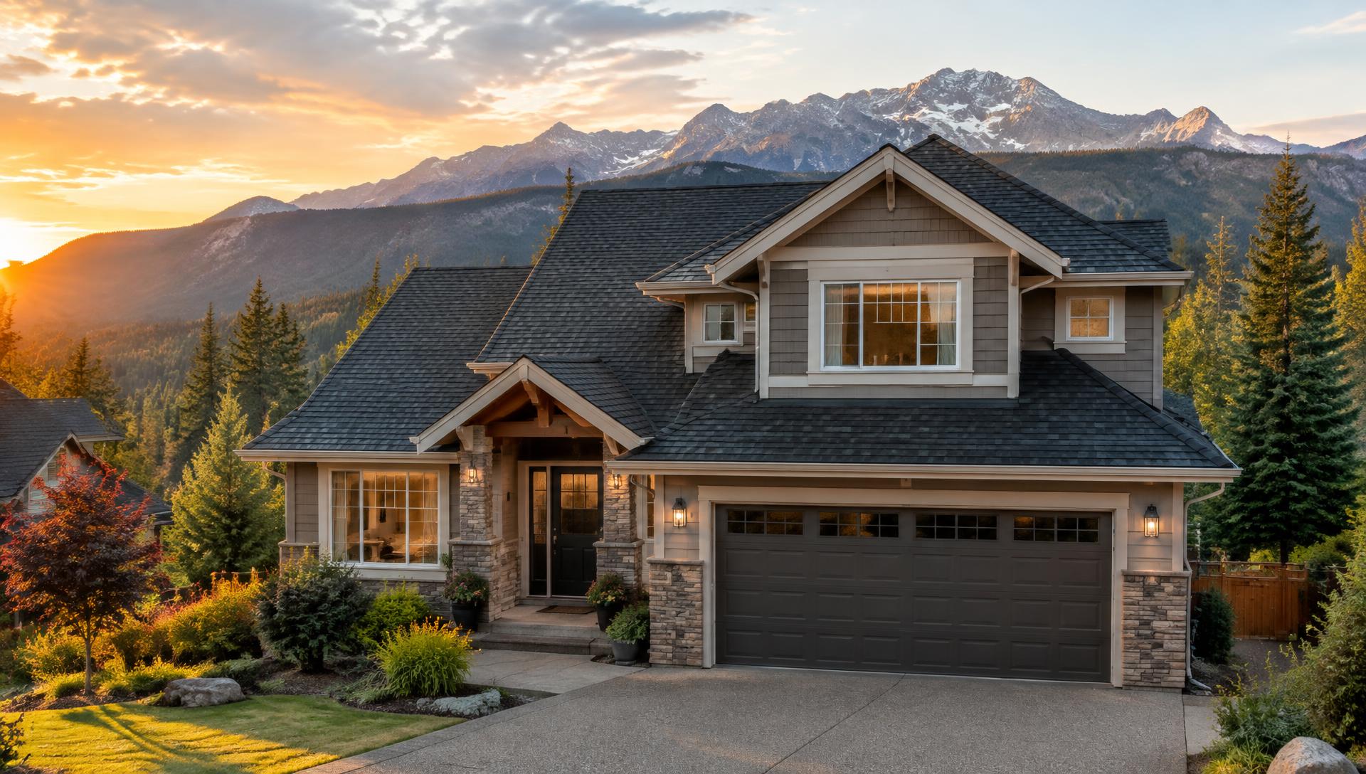 House with a rejuvenated roof